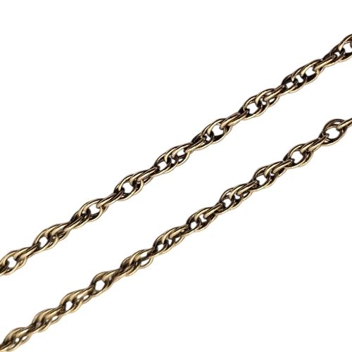 50 - A VINTAGE 9CT GOLD NECKLACE.
(approx 13.5g, approx 63cm)

Condition: good overall, no damage or repa... 