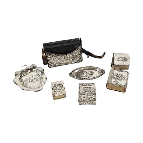 95 - A COLLECTION OF EARLY 20TH CENTURY SILVER CLAD ‘REYNOLDS ANGELS’ PRAYER BOOKS
To include hymn and Ne... 