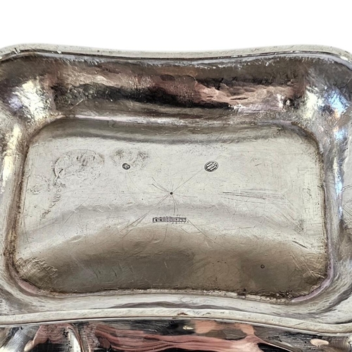 2 - AN EARLY 20TH CENTURY DANISH SILVER BASKET
Having a scrolled design, hallmarked with the three Turre... 