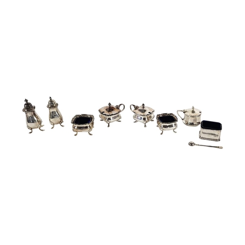 26 - A COLLECTION OF SILVER AND SILVER PLATED CRUETS
To include a silver pepper pot hallmarked Birmingham... 