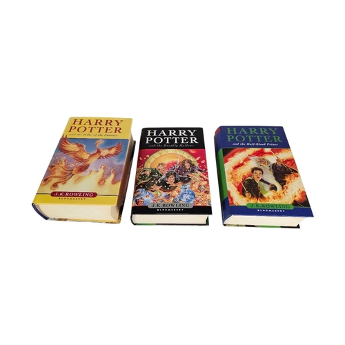 37 - HARRY POTTER, A COLLECTION OF THREE FIRST EDITION HARDBACK BOOKS
To include ‘The Order of the Phoeni... 