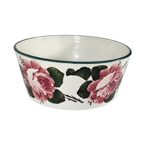 50 - WEMYSS WARE, A LARGE EARLY 20TH CENTURY ‘CABBAGE ROSE’ POTTERY BOWL
Hand painted decoration, impress... 