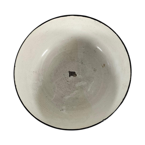 51 - WEMYSS WARE, A LARGE EARLY 20TH CENTURY 'CABBAGE ROSE' POTTERY BOWL
Handwritten mark to base.
(appro... 