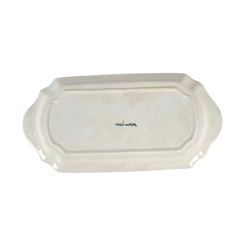 52 - WEMYSS WARE, AN EARLY 20TH CENTURY ‘PLUMS’ POTTERY SANDWICH TRAY’ 
Hand painted decoration of purple... 