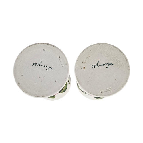 57 - WEMYSS WARE, A PAIR OF EARLY 20TH CENTURY ‘CABBAGE ROSE’ POTTERY VASES
Tapering form with hand paint... 