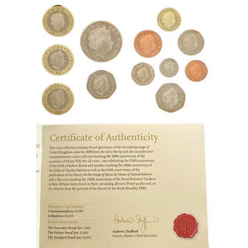 13 - 2009 Kew Gardens Proof Set in Royal Mint Case with COA