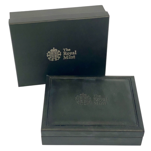 24 - Pistrucci Waterloo Medallion Struck in 999 Silver, Weight 250 grams. In original Royal Mint Case wit... 