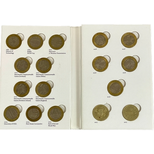 302 - The Great British Coin Hunt UK £2 coin Collection in Royal Mint Album, including the 2002
Manchester... 