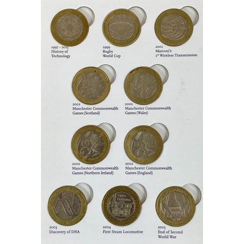 302 - The Great British Coin Hunt UK £2 coin Collection in Royal Mint Album, including the 2002
Manchester... 