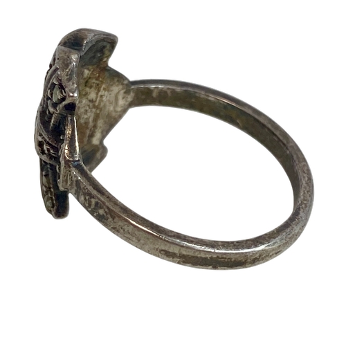 676 - 3 ring lot: 9ct Gold Single stone Ring, weight 1.65 grams ring size N. 18ct Gold Multi-Stone Diamond... 