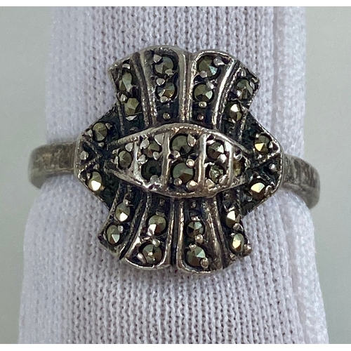 676 - 3 ring lot: 9ct Gold Single stone Ring, weight 1.65 grams ring size N. 18ct Gold Multi-Stone Diamond... 