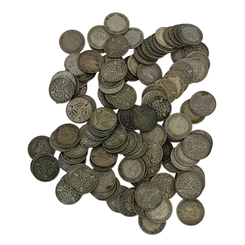 Hoard ofGeorge V Acorn Reverse Silver Threepences x 126. Generally fine ...