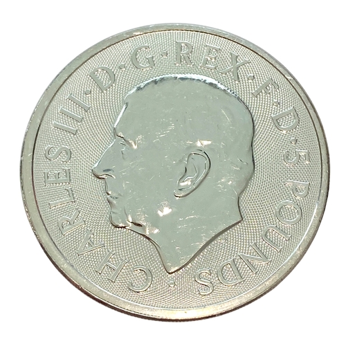 12 - Charles III 
'Black Bull of Clarence'
2 Ounce fine Silver Beast.


Viewing is available by appointme... 