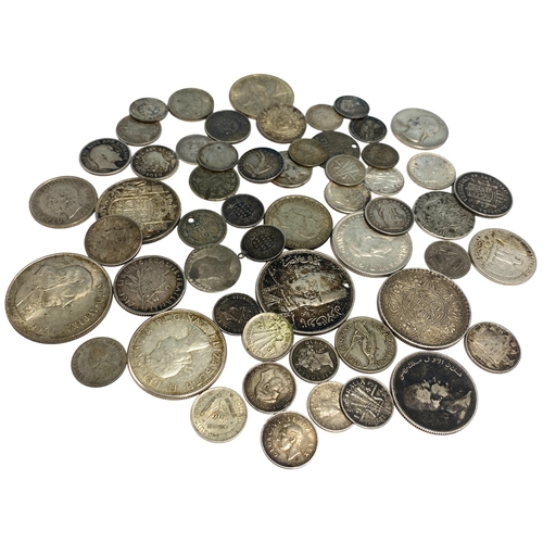 62 - Mixed Foreign Silver coins various countries and Grades.
Weight 210.17 grams


Viewing is available ... 