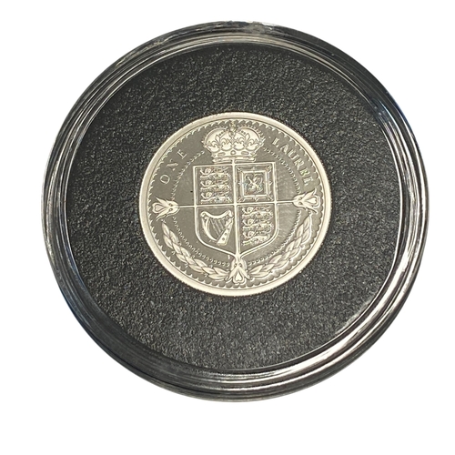 64 - King Charles III Platinum proof Laurel
2023 TDC Struck in 999.5 Platinum.
Limited edition of only 10... 