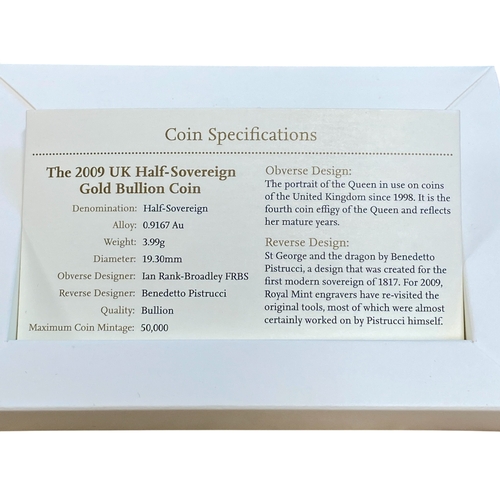 67 - 2009 Gold Half Sovereign in Royal Mint case.
Brilliant, about as struck.


Viewing is available by a... 