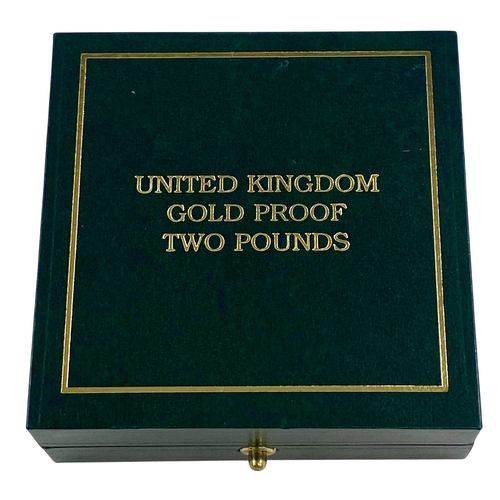 70 - United Kingdom Gold proof two pounds 2006 Brunel.
Stuck in 22 ct Gold.
15.97 Grams cased with COA.
P... 