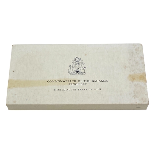 72 - Bahamas Proof Set 1977 $5 and $2 Struck in sterling silver. $1 and 50c in .800 Silver.
Cased as issu... 