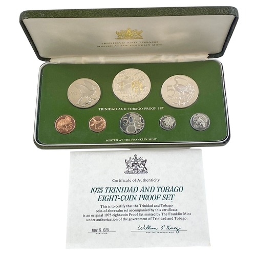 74 - Trinidad and Tobago Proof set 1975
$10 and $5 in silver, cased with COA.
Practically as struck.


Vi... 