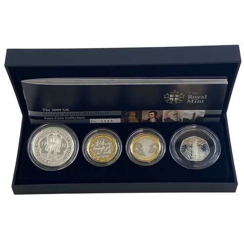 97 - 2009 Silver proof piedfort Four coin collection.
Includes the Kew Gardens 50 pence coin.
Slightly to... 