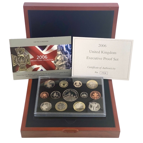 98 - 2006 Executive proof set in wooden box.
Brilliant, practically as struck with COA.


Viewing is avai... 