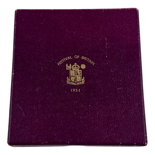 112 - George VI 1951 Festival of Britain Proof Set in Original Maroon card case of issue.


Viewing is ava... 