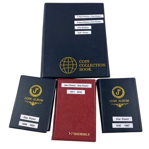 120 - A collection of decimal and pre decimal coinage housed in 4 x collectors Albums.

Viewing is availab... 