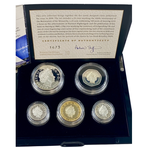 123 - 2010 UK Silver Piedfort Set in Original Royal Mint Case of Issue.
Brilliant, about as struck.

Viewi... 