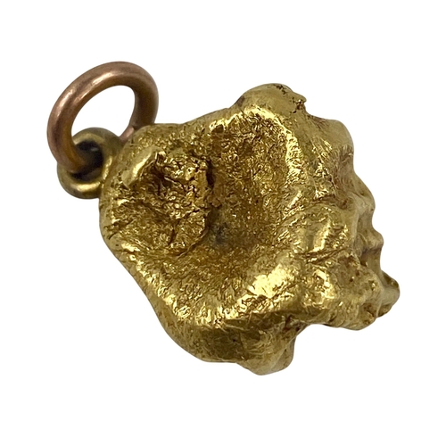 168 - Amazing Gold Nugget XRF Tested as over 22ct.
Likely from Australia
weight 19.20 grams with Suspensio... 