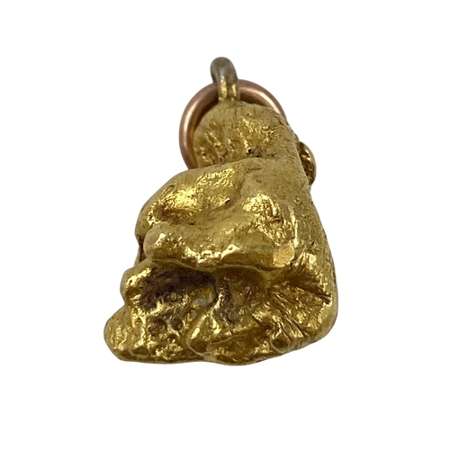 168 - Amazing Gold Nugget XRF Tested as over 22ct.
Likely from Australia
weight 19.20 grams with Suspensio... 