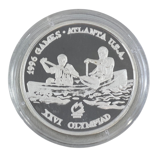 2 - Romania Proof silver 100 Lei 1996.
.925 Silver, 27 grams.
Brilliant, Practically as struck, Scarce.