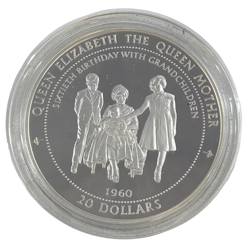 57 - Tuvalu silver proof $20 1996 155.96 grams .999 Silver Coin.
Brilliant, practically as struck.
Case d... 