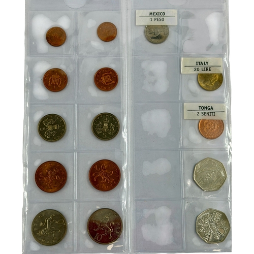107 - A collection of GB and World Coinage in Numis Album.