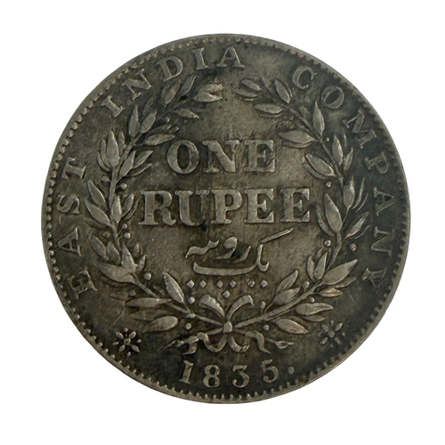 240 - India - William IV Silver Rupee 1835.
Toned, very fine or better.