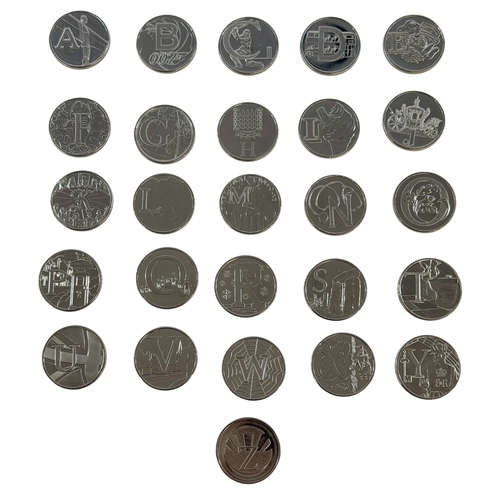 244 - Complete set of 2019 A to Z 10p coins.
All about as struck.