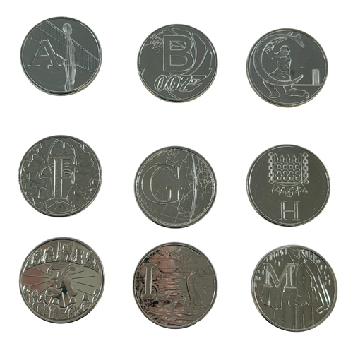 244 - Complete set of 2019 A to Z 10p coins.
All about as struck.