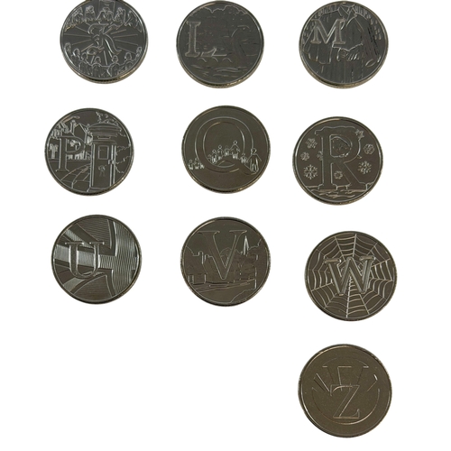 244 - Complete set of 2019 A to Z 10p coins.
All about as struck.