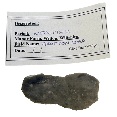 249 - A collection of Neolithic finds inc flint tools etc.
All finds and each individually described.
14 I... 