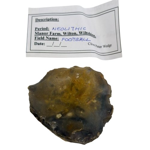 249 - A collection of Neolithic finds inc flint tools etc.
All finds and each individually described.
14 I... 