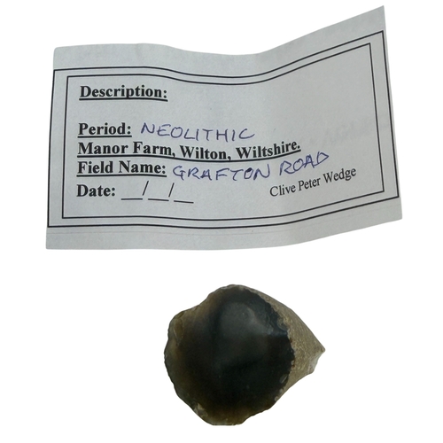 249 - A collection of Neolithic finds inc flint tools etc.
All finds and each individually described.
14 I... 