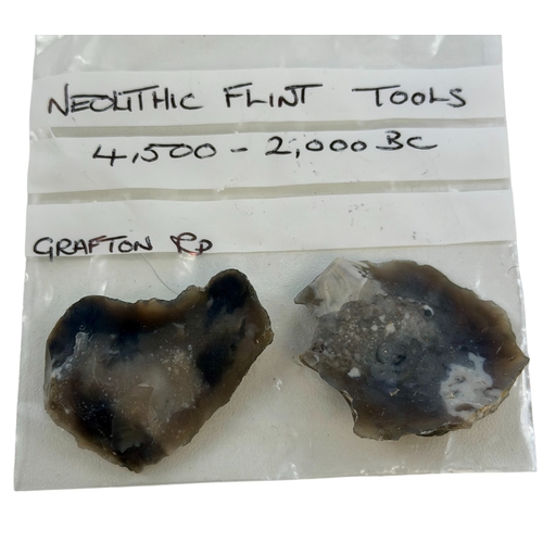 249 - A collection of Neolithic finds inc flint tools etc.
All finds and each individually described.
14 I... 