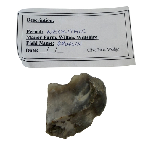 249 - A collection of Neolithic finds inc flint tools etc.
All finds and each individually described.
14 I... 