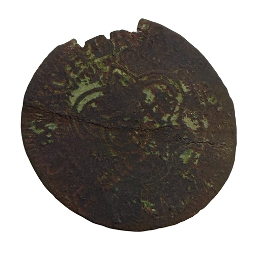 260 - Coin Group: Constantine I coin 307-337, Gallienus 253-268, Charles I Rose farthing, 17th century lea... 