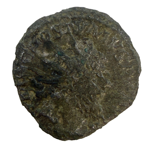 260 - Coin Group: Constantine I coin 307-337, Gallienus 253-268, Charles I Rose farthing, 17th century lea... 