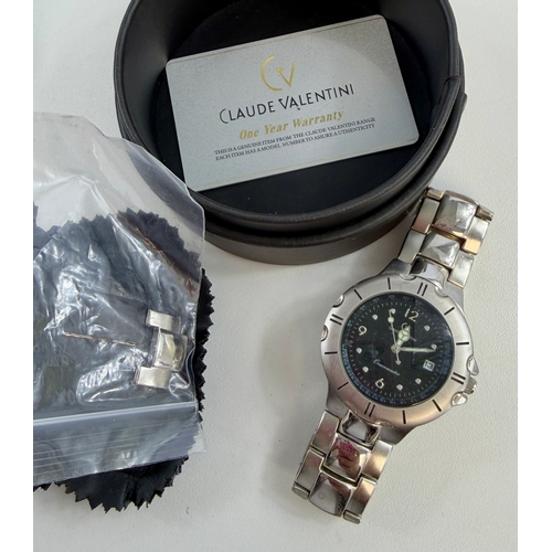 406 - A pair of wristwatches by Claude Valentini
Comprising a gent's oceanmaster stainless steel wristwatc... 