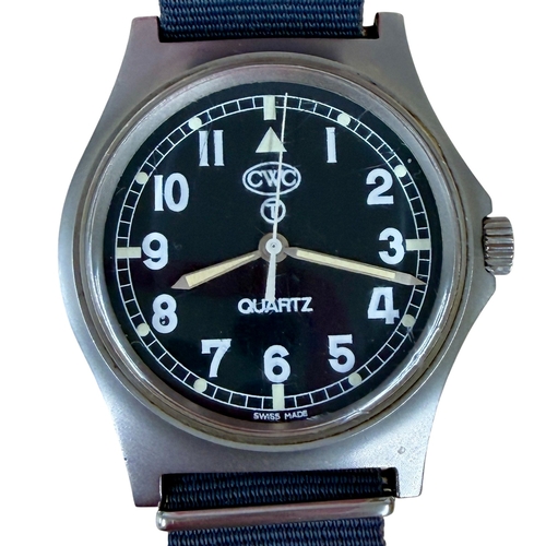 408 - CWC (Cabot Watch Company)
Royal Navy issue quartz general service wristwatch, 1999.
swiss made quart... 