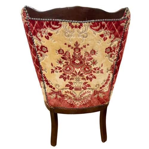 420 - * THIS LOT IS FOR COLLECTION ONLY *

A matching pair of upholstered salon/bedroom chairs in the styl... 