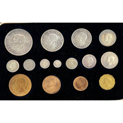 George VI (1937-1952) Specimen Proof Set of coins 1937 crown to ...