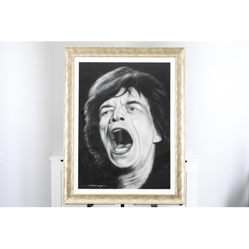 14 - Anthony Orme Original Painting of Mick Jagger