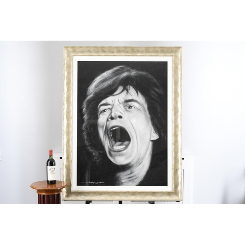 14 - Anthony Orme Original Painting of Mick Jagger